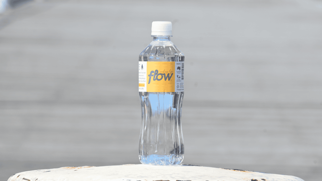 Our Flow springwater comes from Australian springs, situated in the great dividing range, providing you with crisp, clean hydration.